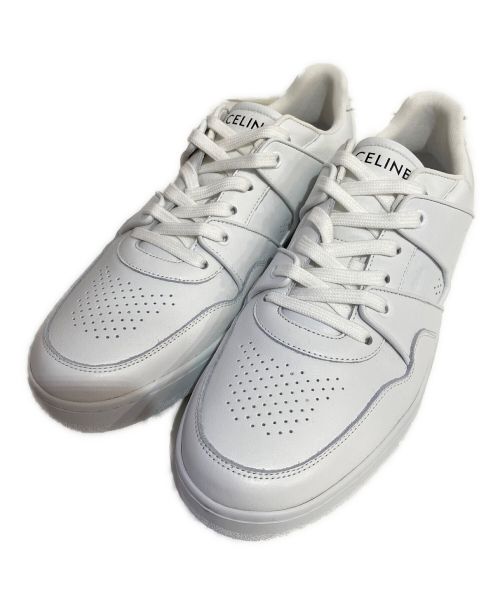 CELINE（セリーヌ）CELINE (セリーヌ) LOW LACE-UP SNEAKER ホワイト サイズ:42の古着・服飾アイテム