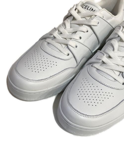 CELINE（セリーヌ）CELINE (セリーヌ) LOW LACE-UP SNEAKER ホワイト サイズ:42の古着・服飾アイテム