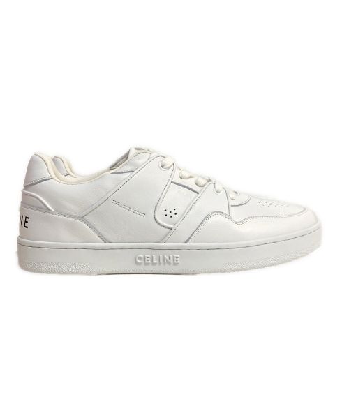 CELINE（セリーヌ）CELINE (セリーヌ) LOW LACE-UP SNEAKER ホワイト サイズ:42の古着・服飾アイテム