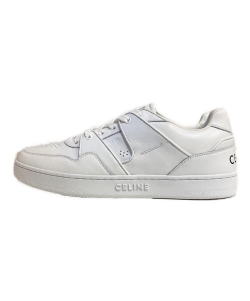 CELINE（セリーヌ）CELINE (セリーヌ) LOW LACE-UP SNEAKER ホワイト サイズ:42の古着・服飾アイテム