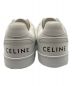 中古・古着 CELINE (セリーヌ) レザーレースアップ ロースニーカー ホワイト サイズ:42：49800円