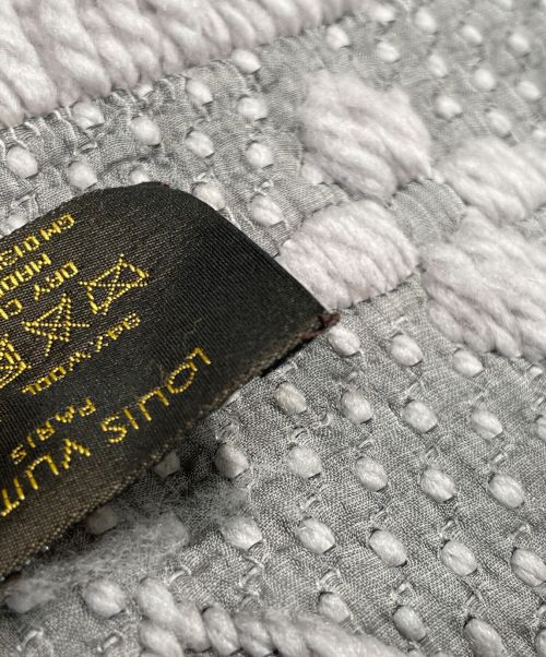 LOUIS VUITTON（ルイ ヴィトン）LOUIS VUITTON (ルイ ヴィトン) エシャルプ・ロゴマニア グレーの古着・服飾アイテム