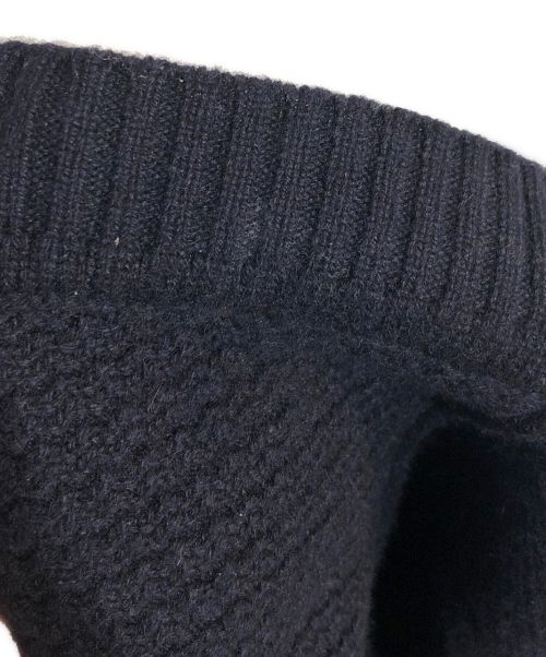 HERMES（エルメス）HERMES (エルメス) カシミヤニットワンピース ネイビー サイズ:34の古着・服飾アイテム