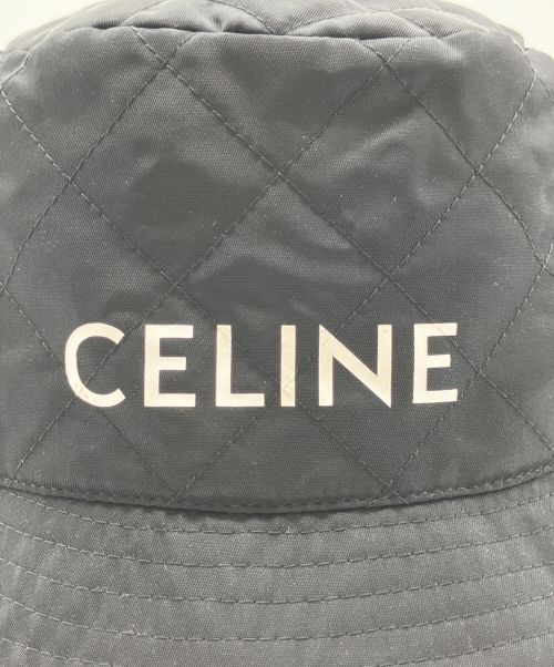 CELINE（セリーヌ）CELINE (セリーヌ) ナイロンツイルバケットハット ブラック サイズ:Mの古着・服飾アイテム