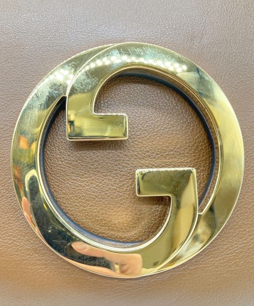 GUCCI（グッチ）GUCCI (グッチ) 2WAYショルダーバッグ ブラウンの古着・服飾アイテム
