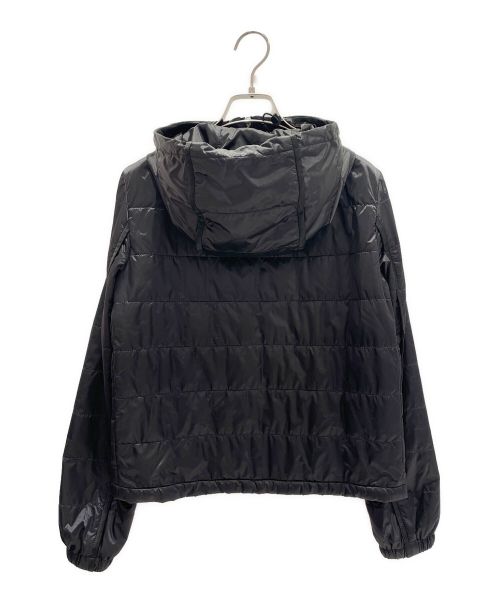 PRADA（プラダ）PRADA (プラダ) パテッドフードブルゾン ブラック サイズ:38の古着・服飾アイテム