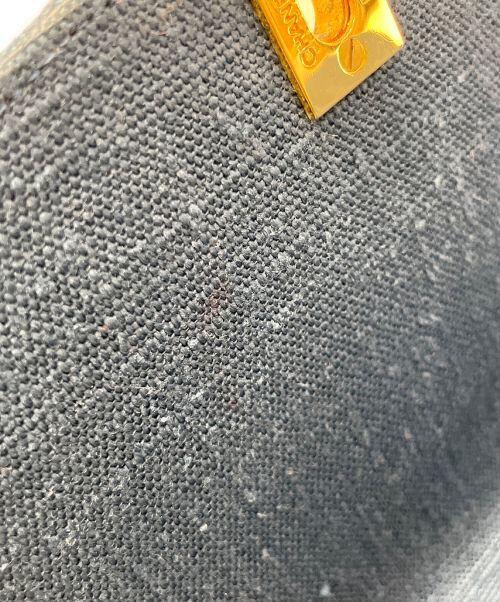 CHANEL（シャネル）CHANEL (シャネル) リネンデニムダイアナフラップチェーンショルダーバッグ ネイビー サイズ:22の古着・服飾アイテム