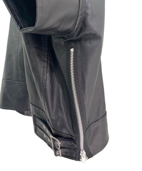 sacai（サカイ）sacai (サカイ) クロップドレザージャケット ブラック サイズ:1の古着・服飾アイテム