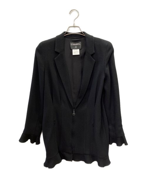 CHANEL（シャネル）CHANEL (シャネル) デザインジャケット ブラック サイズ:36の古着・服飾アイテム