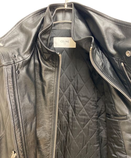 CELINE（セリーヌ）CELINE (セリーヌ) 22AW ノースリーブジャケット / ソフトラムスキン ブラック サイズ:46の古着・服飾アイテム
