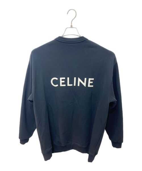 CELINE（セリーヌ）CELINE (セリーヌ) オーバーサイズ カーディガン / コットンフリース ブラック サイズ:Sの古着・服飾アイテム
