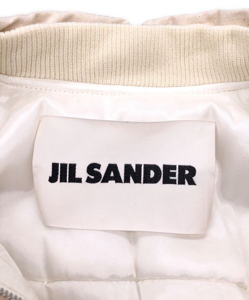 JIL SANDER（ジルサンダー）JIL SANDER (ジルサンダー) ボンバージャケット ホワイト サイズ:34の古着・服飾アイテム