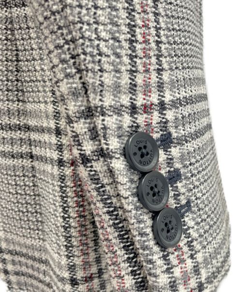 LOUIS VUITTON（ルイ ヴィトン）LOUIS VUITTON (ルイ ヴィトン) COLLARLESS FITTED TAILORED グレー サイズ:40 未使用品の古着・服飾アイテム