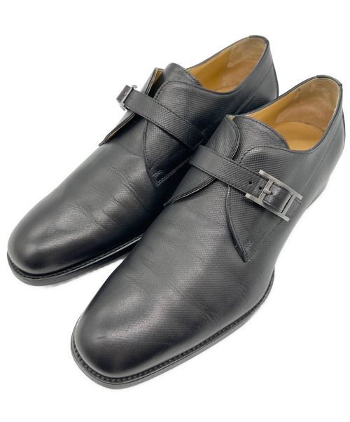 HERMES（エルメス）HERMES (エルメス) ドゥブルHダービーシューズ ブラック サイズ:42の古着・服飾アイテム