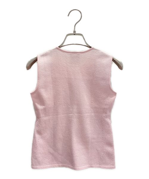 CHANEL（シャネル）CHANEL (シャネル) Coco Mark Logo Tank Top ライトピンク サイズ:36の古着・服飾アイテム