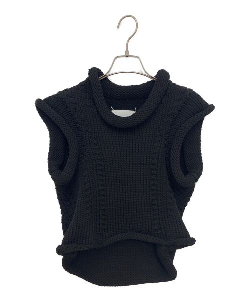 Maison Margiela（メゾンマルジェラ）Maison Margiela (メゾンマルジェラ) テクニカルヤーンニット ブラック サイズ:Sの古着・服飾アイテム