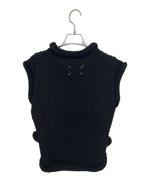 Maison Margiela（メゾンマルジェラ）Maison Margiela (メゾンマルジェラ) テクニカルヤーンニット ブラック サイズ:Sの古着・服飾アイテム