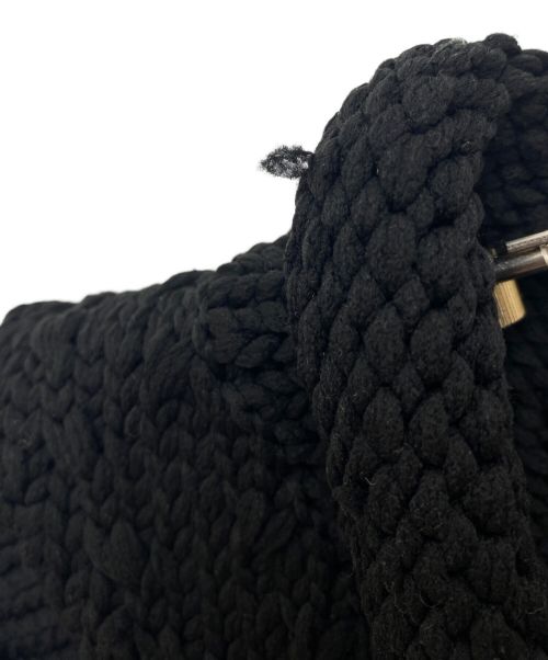 Maison Margiela（メゾンマルジェラ）Maison Margiela (メゾンマルジェラ) テクニカルヤーンニット ブラック サイズ:Sの古着・服飾アイテム