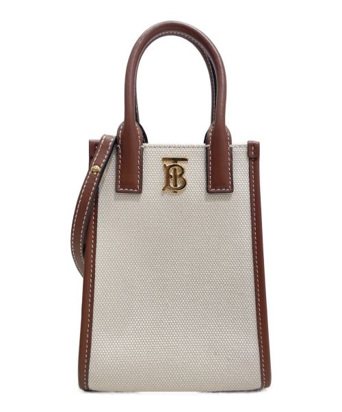 BURBERRY（バーバリー）BURBERRY (バーバリー) マイクロ フランシストート エクリュ/タン サイズ:マイクロの古着・服飾アイテム