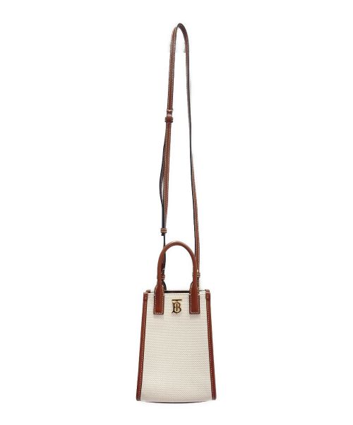 BURBERRY（バーバリー）BURBERRY (バーバリー) マイクロ フランシストート エクリュ/タン サイズ:マイクロの古着・服飾アイテム