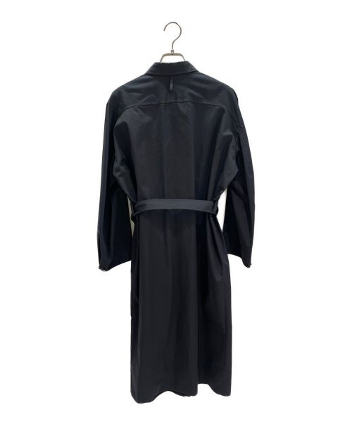 HERMES（エルメス）HERMES (エルメス) ベルトシャツワンピース ネイビー サイズ:40の古着・服飾アイテム