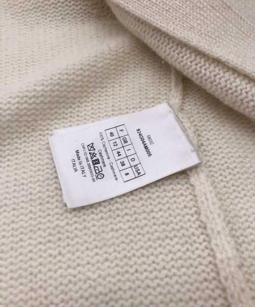 Christian Dior（クリスチャン ディオール）Christian Dior (クリスチャン ディオール) カシミアラップカーディガン ホワイト サイズ:44の古着・服飾アイテム