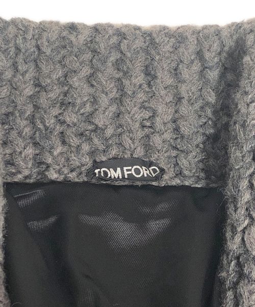 TOM FORD（トムフォード）TOM FORD (トムフォード) ニットジャケット グレー サイズ:Mの古着・服飾アイテム