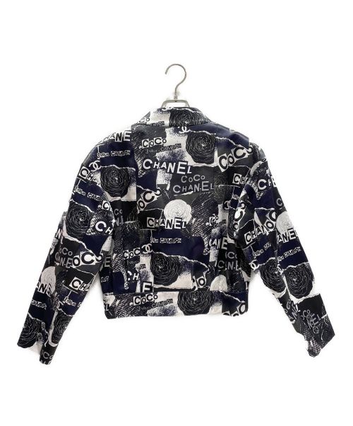 CHANEL（シャネル）CHANEL (シャネル) ボンバージャケット ネイビー サイズ:36の古着・服飾アイテム