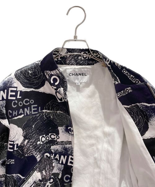 CHANEL（シャネル）CHANEL (シャネル) ボンバージャケット ネイビー サイズ:36の古着・服飾アイテム