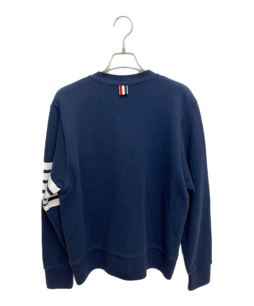 Thom Browne（トムブラウン）Thom Browne (トムブラウン) 4BARVネックスウェットカーディガン ネイビー サイズ:1の古着・服飾アイテム