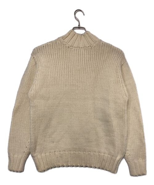 AURALEE（オーラリー）AURALEE (オーラリー) スーパーファインエアリーVネックニット ホワイト サイズ:1の古着・服飾アイテム