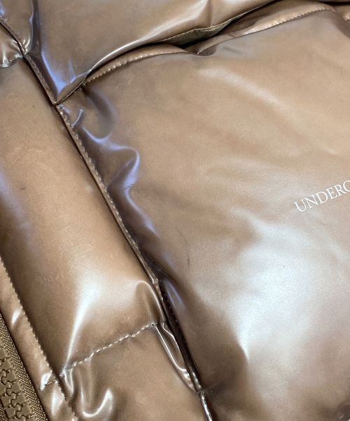 UNDERCOVER（アンダーカバー）UNDERCOVER (アンダーカバー) 21AW メタリック フーデッド パデッドジャケット ブラウン サイズ:3の古着・服飾アイテム