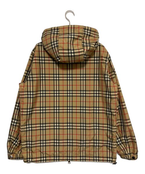 BURBERRY（バーバリー）BURBERRY (バーバリー) リバーシブルヴィンテージチェックフーデッドジャケット ブラック サイズ:Sの古着・服飾アイテム