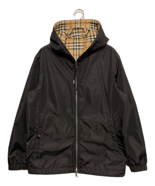 BURBERRY（バーバリー）BURBERRY (バーバリー) リバーシブルヴィンテージチェックフーデッドジャケット ブラック サイズ:Sの古着・服飾アイテム
