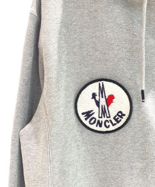 MONCLER（モンクレール）MONCLER (モンクレール) FRAGMENT DESIGN (フラグメント デザイン) MAGILA JIP HOODIE グレー サイズ:Lの古着・服飾アイテム