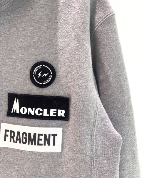 MONCLER（モンクレール）MONCLER (モンクレール) FRAGMENT DESIGN (フラグメント デザイン) MAGILA JIP HOODIE グレー サイズ:Lの古着・服飾アイテム