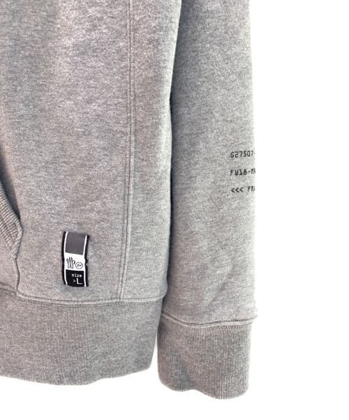 MONCLER（モンクレール）MONCLER (モンクレール) FRAGMENT DESIGN (フラグメント デザイン) MAGILA JIP HOODIE グレー サイズ:Lの古着・服飾アイテム