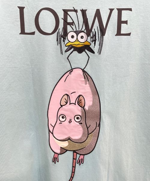 LOEWE（ロエベ）LOEWE (ロエベ) ハエドリTシャツ スカイブルー サイズ:XSの古着・服飾アイテム