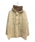 AURALEEオーラリー）の古着「22AW BIODEGRADABLE NYLON P/O HOODED BLOUSON」｜ベージュ