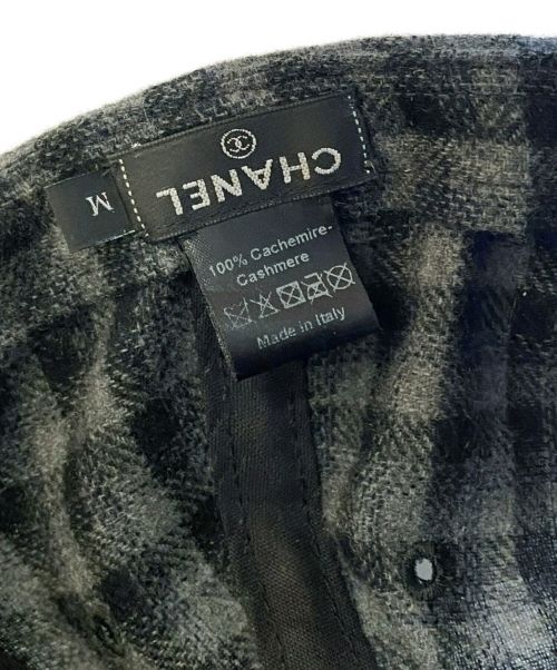 CHANEL（シャネル）CHANEL (シャネル) ココマークカシミヤキャップ サイズ:Mの古着・服飾アイテム