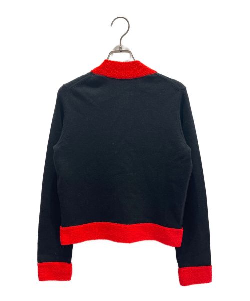 CHANEL（シャネル）CHANEL (シャネル) バイカラーVネックカーディガン サイズ:34の古着・服飾アイテム