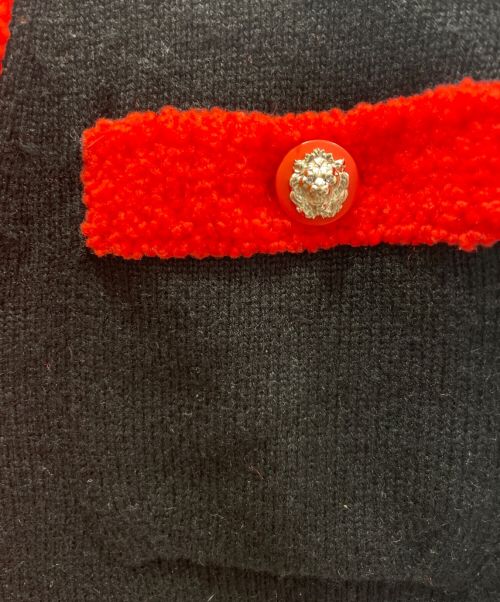 CHANEL（シャネル）CHANEL (シャネル) バイカラーVネックカーディガン サイズ:34の古着・服飾アイテム