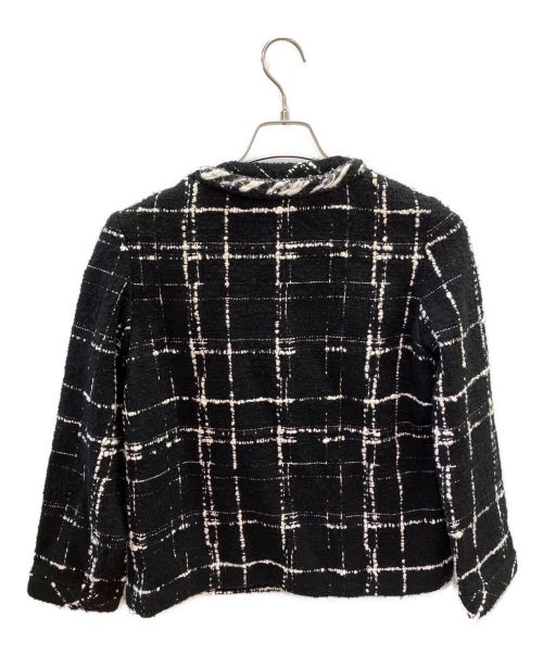 CHANEL（シャネル）CHANEL (シャネル) ツイードブラウス ブラック サイズ:34の古着・服飾アイテム
