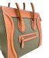 中古・古着 CELINE (セリーヌ) ラゲージマイクロショッパートートバッグ オリーブ×ブラウン サイズ:マイクロショッパー：99800円