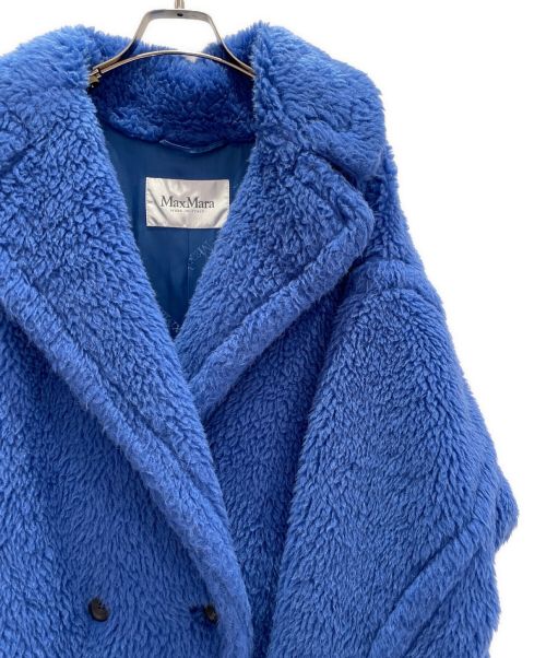 MaxMara（マックスマーラ）MaxMara (マックスマーラ) テディベアコート ブルー サイズ:Mの古着・服飾アイテム
