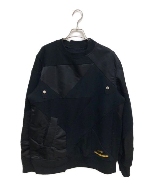 sacai（サカイ）sacai (サカイ) 21SS Sponge Sweat Pullover ブラック サイズ:SIZE 3の古着・服飾アイテム