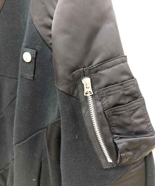 sacai（サカイ）sacai (サカイ) 21SS Sponge Sweat Pullover ブラック サイズ:SIZE 3の古着・服飾アイテム