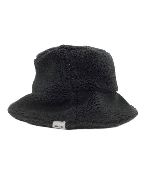 SENCIEL（センシエル）SENCIEL (センシエル) SENCIEL LOGO BOA BAGUETTE HAT ブラックの古着・服飾アイテム