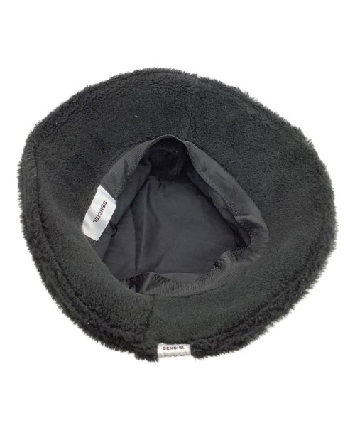 SENCIEL（センシエル）SENCIEL (センシエル) SENCIEL LOGO BOA BAGUETTE HAT ブラックの古着・服飾アイテム