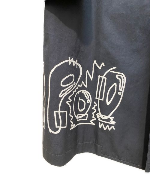 COMME des GARCONS HOMME（コムデギャルソン オム）COMME des GARCONS HOMME (コムデギャルソン オム) コットンステンカラーコート ネイビー サイズ:Mの古着・服飾アイテム